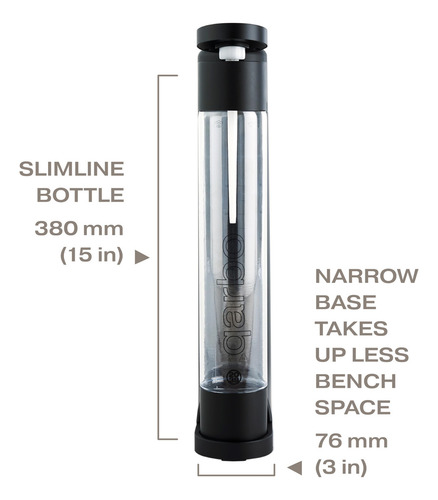 Máquina De Agua Con Gas Twenty39 Qarbo Classic Negra