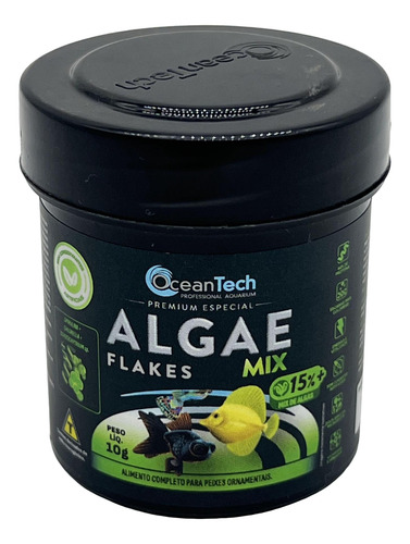 Ração Algae Flakes Mix 10g - Ocean Tech