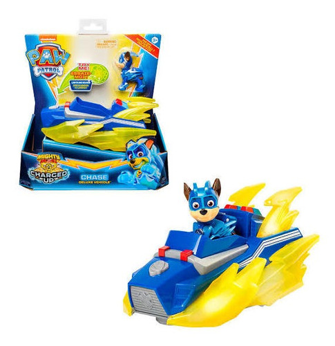 Chase Paw Patrol Vehículo Lujo Carrito Luces Sonidos Mighty