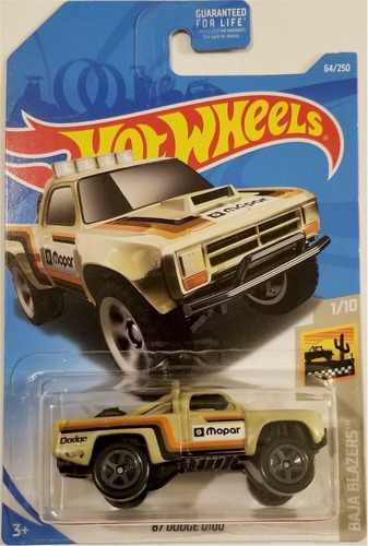 Hot Wheels # 1/10 - '87 Dodge D100 - 1/64 - Fyb93