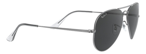 Lente De Sol Aviator Metal Ii Rb3689 Polarizado Unisex Aviator Metal Ii Polar Black Shiny Gunmetal Shiny Gunmetal