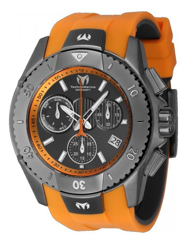 Reloj Para Hombres Technomarine Uf6 Tm 621033 Naranja, Gris Color de la correa Titanio