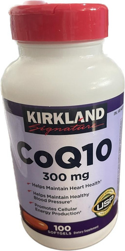 CoQ10 300 mg de alta concentración - Kirkland 100 cápsulas