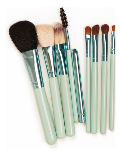 Set 9 Brochas Maquillaje/make-up Sin Estuche Color Variados