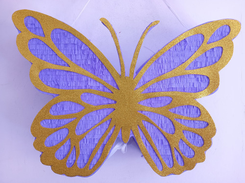 Piñata Cozzas Divertidas Mariposa Con Gliter Lila Mariposa Mariposa Grande