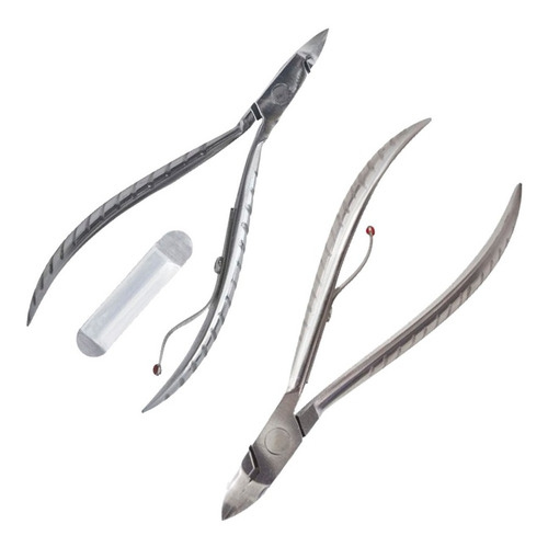 Imagem 2 de 2 de Kit Alicate Cutícula + Alicate Unhas Linha Profissional