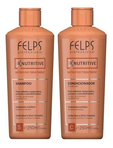 Felps Xnutritive Kit Duo De Nutrição Capilar 2x250ml