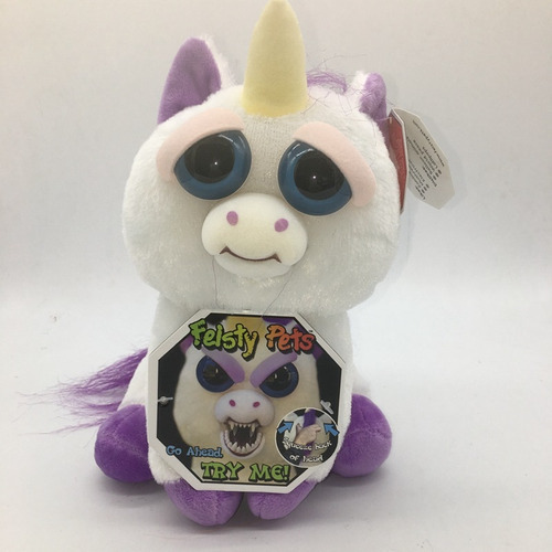 Feisty Pets - Unicornio De Peluche Para Cambiar La Cara