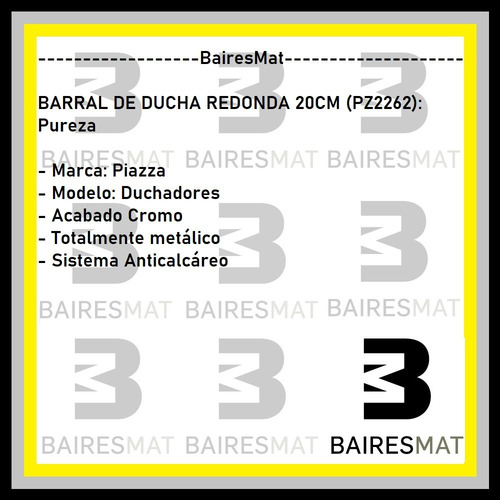 Imagen 2 de 6 de Columna Barral Ducha Exterior Flor Redonda 20cm Piazza Cromo
