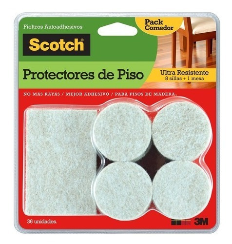 Imagen 1 de 5 de Protectores De Superficie 3m Scotch - Fieltro 36und