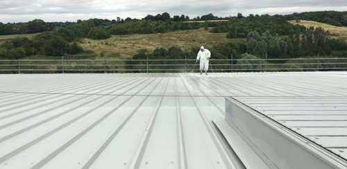 Imagen 4 de 5 de Revestimiento Acrílico Elastomérico Noxyde Rustoleum 19 Lt