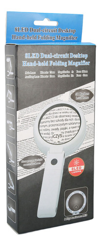 Lupa Portátil Con Luz Led, Lupa Plegable
