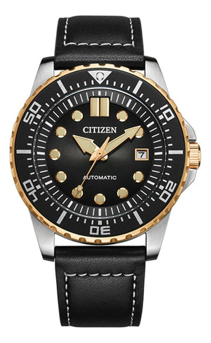 Citizen Diver Urbano Automatico Nj0176-10e Fotos Reales Negro Negro Negro