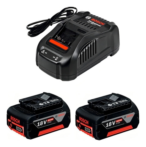 Amoladora Recta Bosch A Bateria Ggs 18v Con Carg Y 2 Bat.
