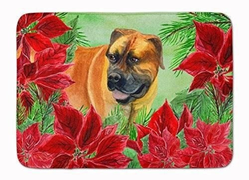 Carolines Treasures Ck1295rug Boerboel Mastiff Poinsettas De