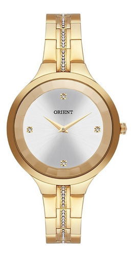 Relógio Orient Eternal Feminino Clássico - Fgss0182 S1kx Cor da correia Dourado Cor do bisel Dourado