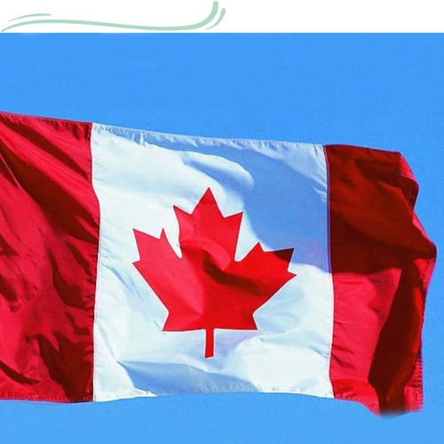 Bandera de varios países, 1,50 x 0,90 metros, Canadá