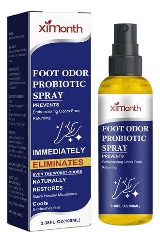 Spray Probiótico Odor And Sweat Feet Sapatos E Meias De Ação