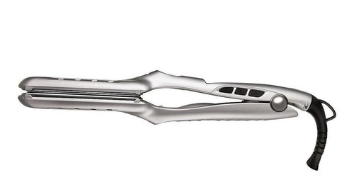 Plancha de cabello BaByliss PRO Titanium 1⅜″ BABAV123T silver con placas de titanio 110V