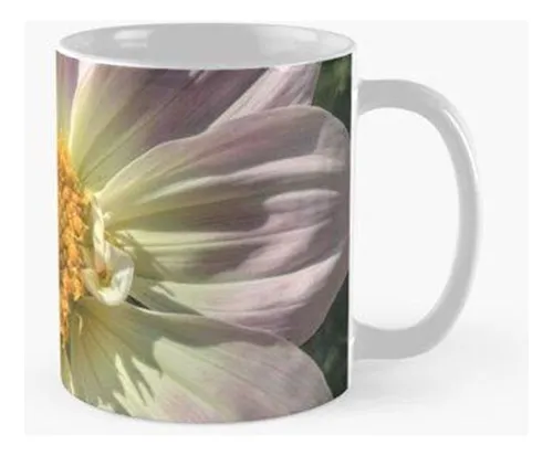 Taza Flor De Dalia Moonfire De Pétalos Amarillos Y Rosados 0