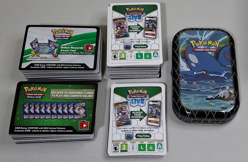 Cartas Pokemon 330 Códigos Live Trading Card Game (Usado)