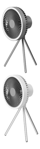 Ventilador De Mesa Con Trípode De 2x 3 Velocidades
