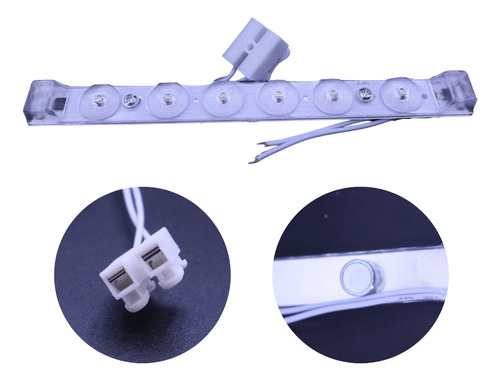 Módulo 6 Leds Directo 110v Iluminación Con Imán Blanco Frío