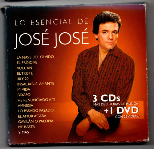 Fo Lo Esencial De Jose Jose 3 Cd + Dvd 2008 Ricewithduck