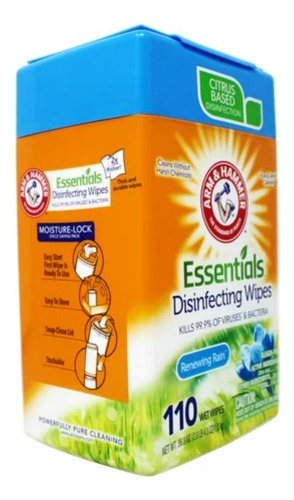 Toallitas Desinfectantes Arm & Hammer, Aroma De Lluvia,110pz