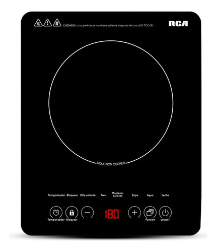 Rca Parrilla De Inducción Eléctrica Rc-12a3 Cocina Color Negro