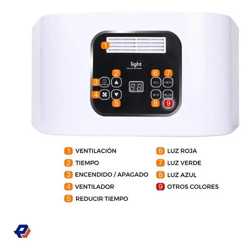 Máquina facial com luz LED de 7 cores para cuidados com a pele
