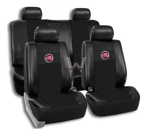 Imagen 1 de 5 de Fundas Cubre Asiento Fiat Argo Cronos Cuerina As Tras Entero
