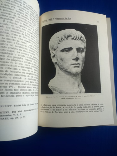 Livro História Social Da Literatura E Da Arte Vol. 1 (Usado)