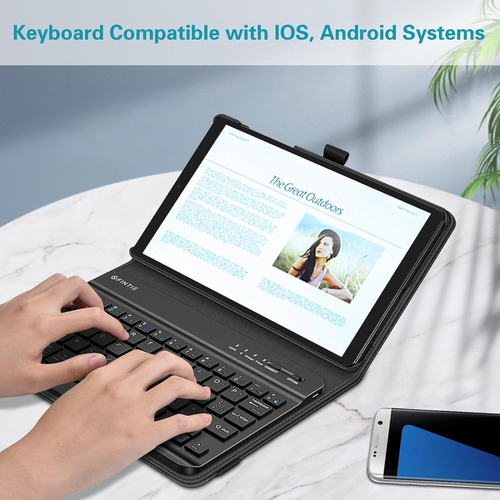 Funda Con Teclado Fintie Folio Para Samsung Galaxy Tab A7...