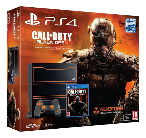 Sony PlayStation 4 1TB Call of Duty: Black Ops III Limited Edition color  negro azabache