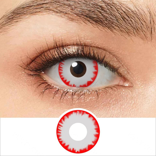 Lentes De Contacto Lobo Gris Para Halloween Disfraz Cosplay