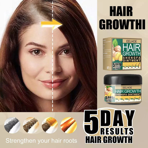 1 Crema Para El Crecimiento Del Cabello Con Aceite De Jengib