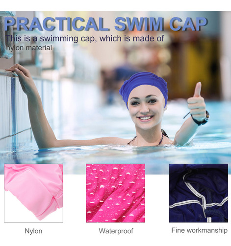 4 Gorros De Natación De Color Liso Para Adultos, Gorros De N