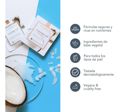 Foreo Mascarilla Activada Por Ufo Con Aceite De Coco