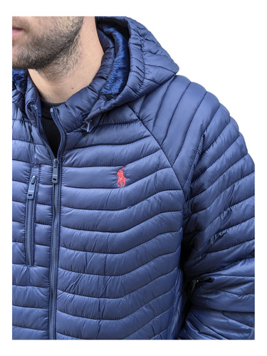 Campera Polo Ralph Lauren Uniqlo Capucha Hombre Cierre Pecho