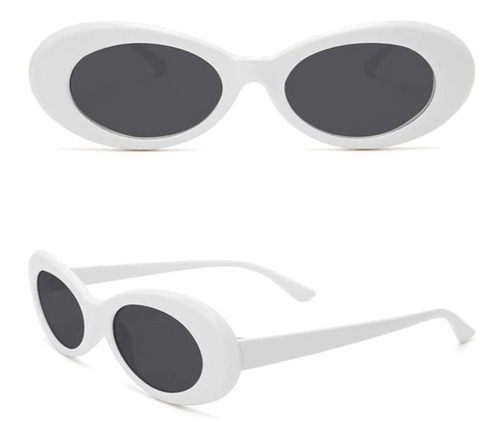 Óculos De Sol Punk Kurt Cobain Branco Proteção