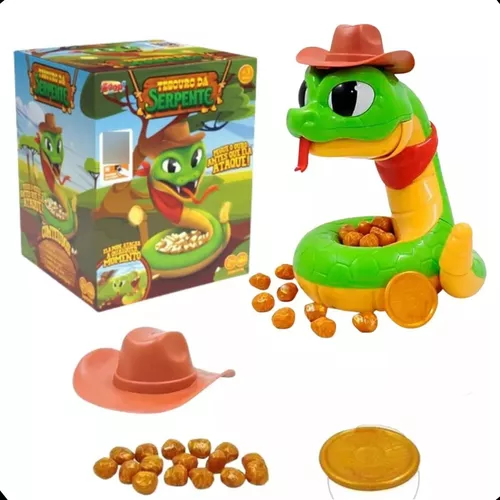 Jogo Tesouro Ataque Serpente Cobra Pegue Ouro Original - Zoop Toys