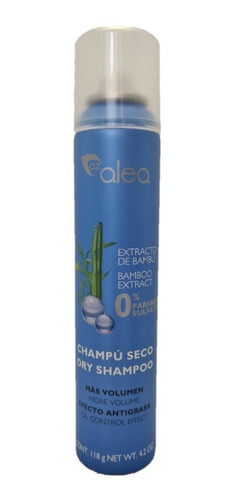 Shampoo Seco Con Extracto Bambú Efecto Antigrasa 0% Parabeno