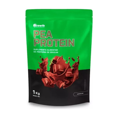 Proteína Vegana De Arveja Growth Supplements Sabor Chocolate