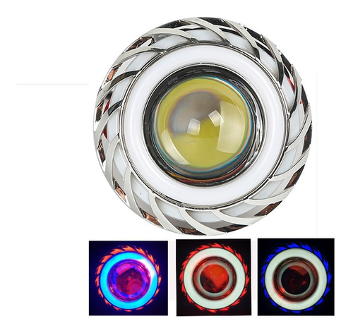 2 Ojos De Angel, Proyector Lupa Led Para Farola Moto Y Carro