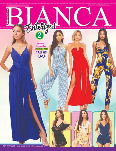 Patrón Molde Revista Bianca Enterizos 2 En Papel Fisica