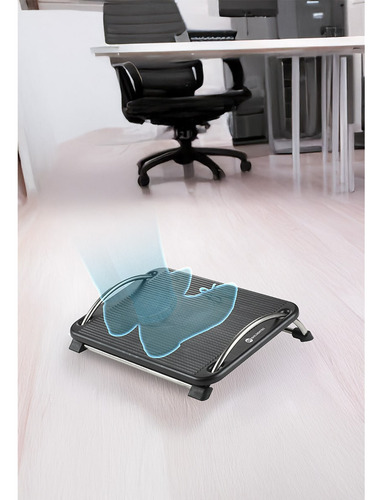 Apoio Para Os Pés Ergonômico Goldentec Preto