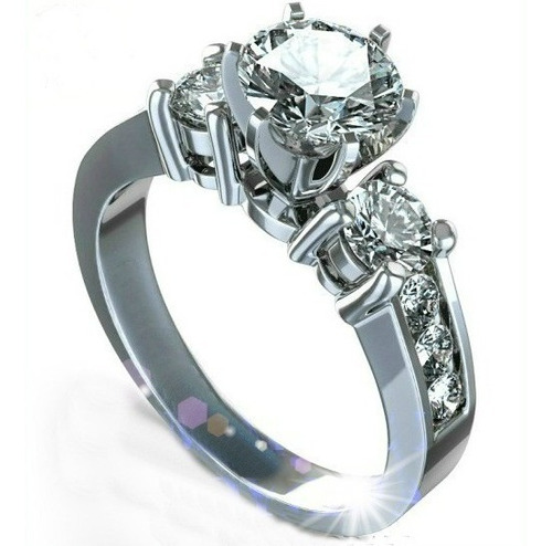 Anillos Compromiso 14kt 1.50ct Brillante Forever Brilliant