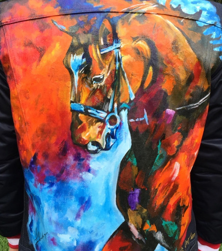 Chaqueta Pintada A Mano. Personalizada. Arte Para Usar. 