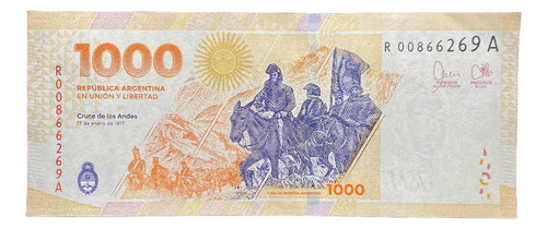 Billete 1000 Pesos 23 San Martín Reposición Oferta Numisgam.